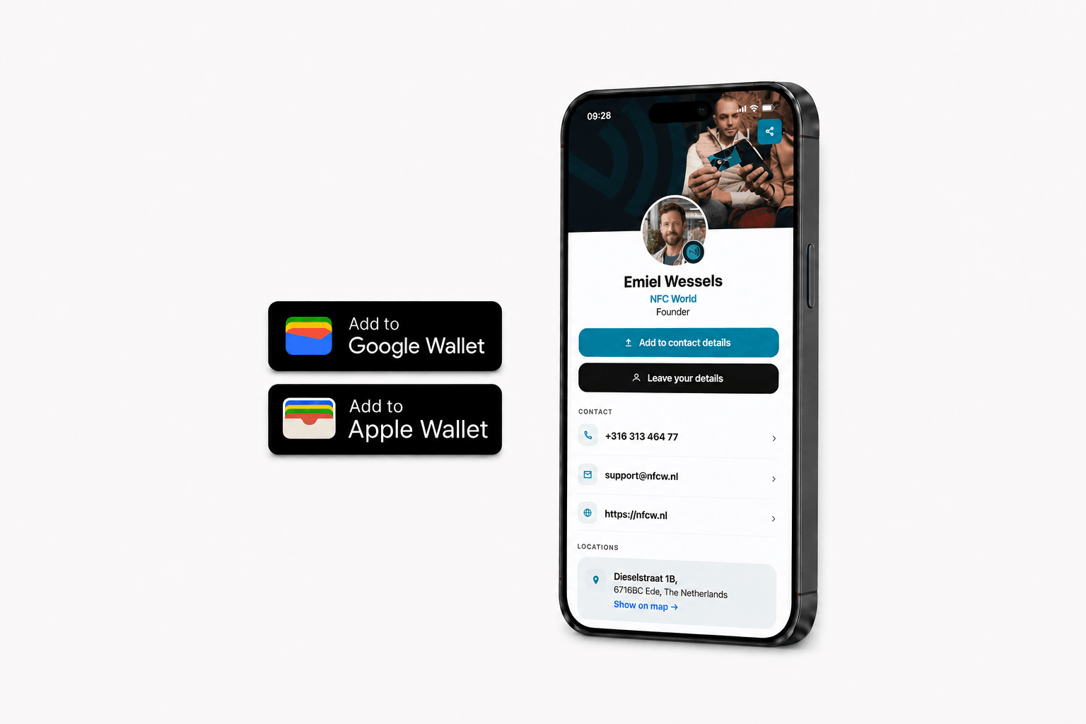 NFC-Visitenkarte – Digital