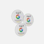 Google-Bewertungsaufkleber (3 Stück)