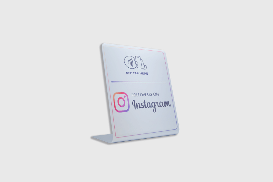 Instagram NFC display
