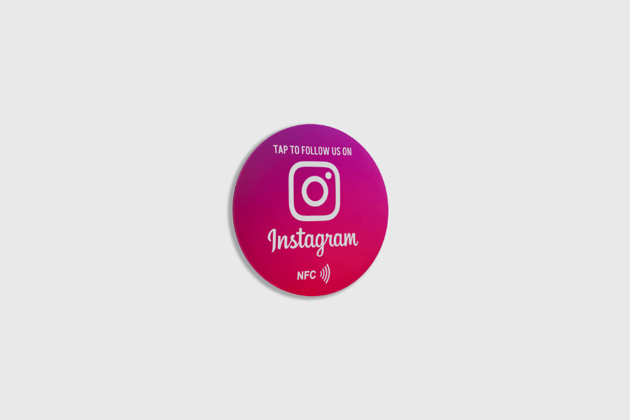 Großer Instagram-Aufkleber