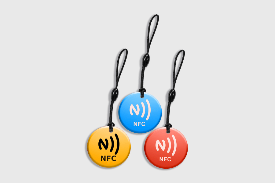 NFC-Schlüsselanhänger Epoxy NTAG213 Sortiert (10 Stück)