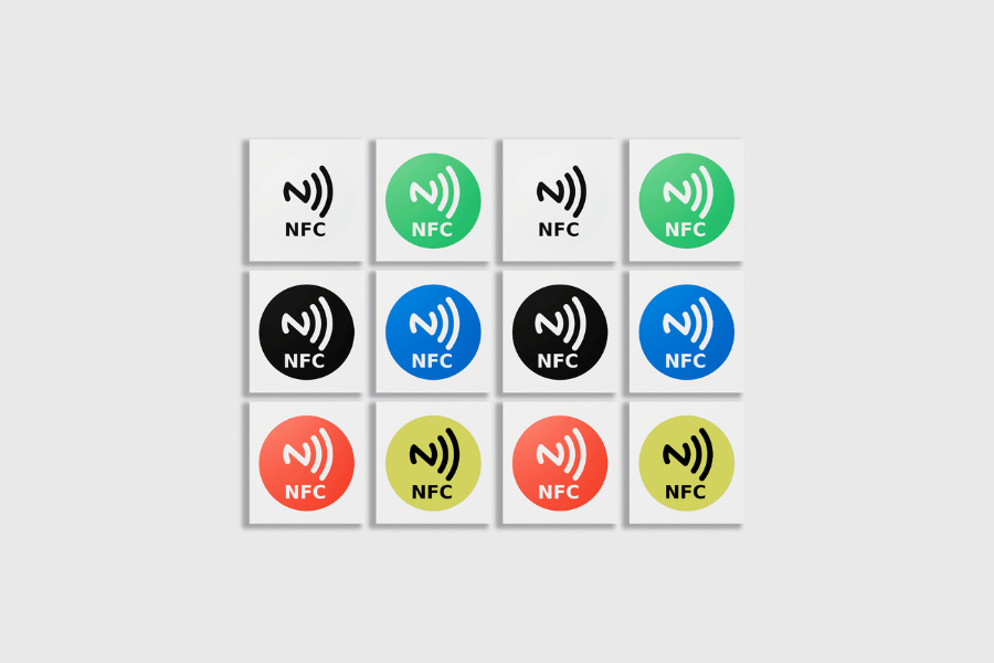 NFC-Aufkleber NTAG213 Sortiert (12 Stück)