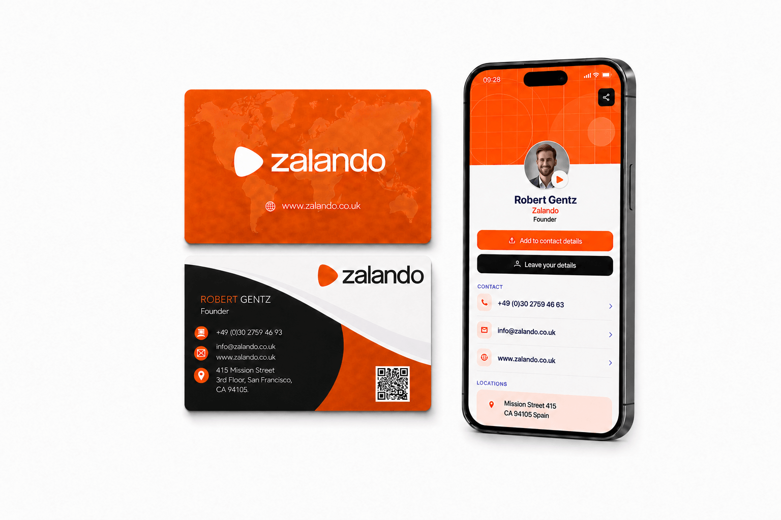 NFC-Visitenkarte – Eigenes Design