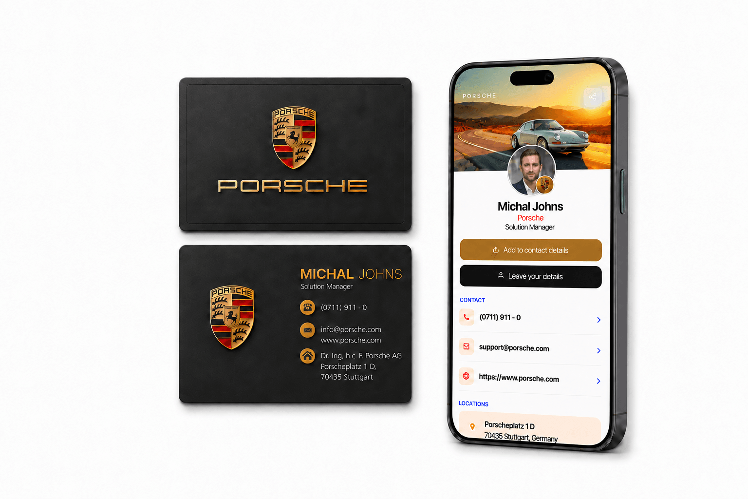 NFC-Visitenkarte Metall – Eigenes Design