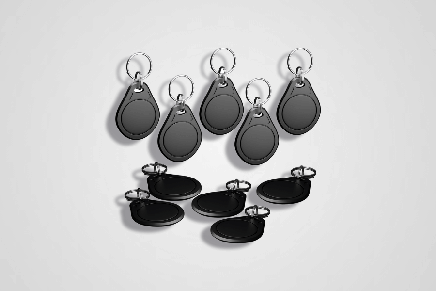 RFID-Schlüsselanhänger MIFARE Classic 1K Schwarz (10 Stück)