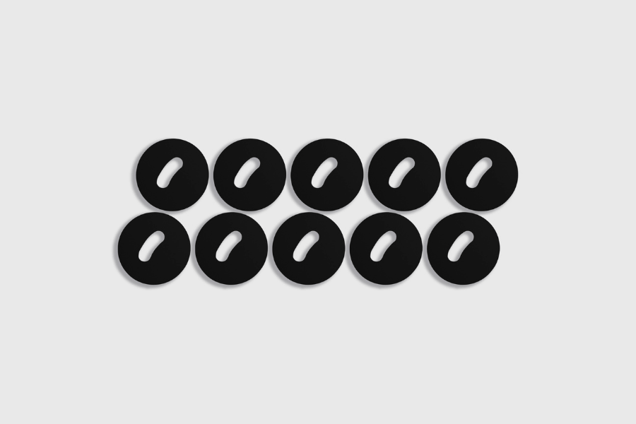 NFC-Tag Kunststoff NTAG213 Schwarz (10 Stück)