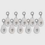NFC-Schlüsselanhänger Epoxy NTAG213 Weiß (10 Stück)