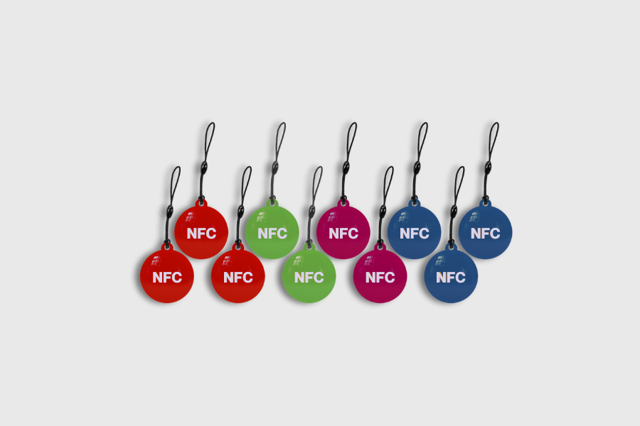 NFC-Schlüsselanhänger Epoxy NTAG216 Sortiert (10 Stück)