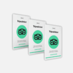 TripAdvisor-Bewertungskarte (3 Stück)