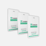 TrustPilot-Bewertungskarte (3 Stück)