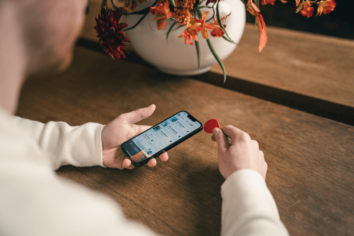 NFC sleutelhanger tap