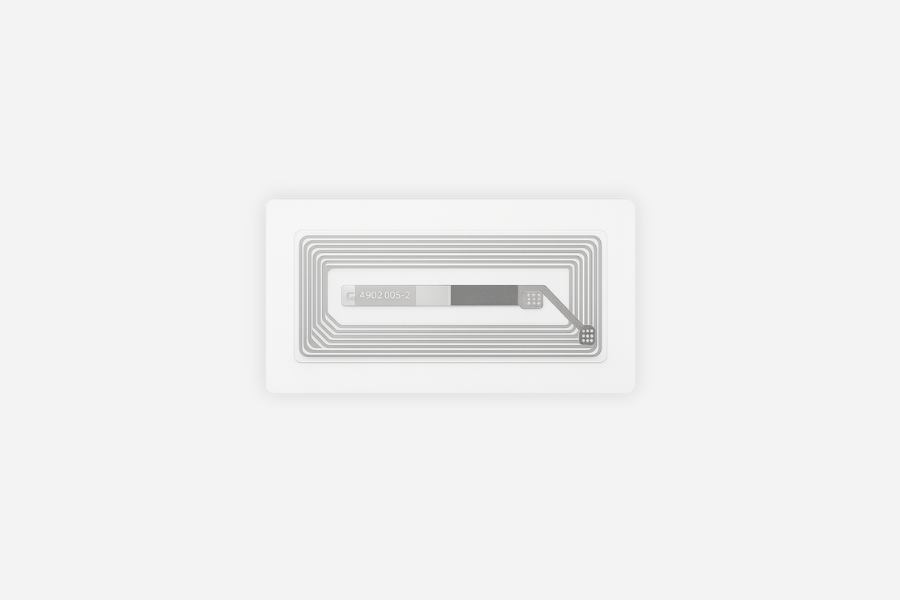 NFC Sticker Quadratisch NTAG213 Transparent 18x56mm (10 Stück)