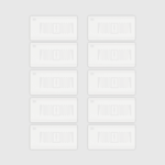 RFID Gewebtes Label R6P 68x32mm (10 Stück)