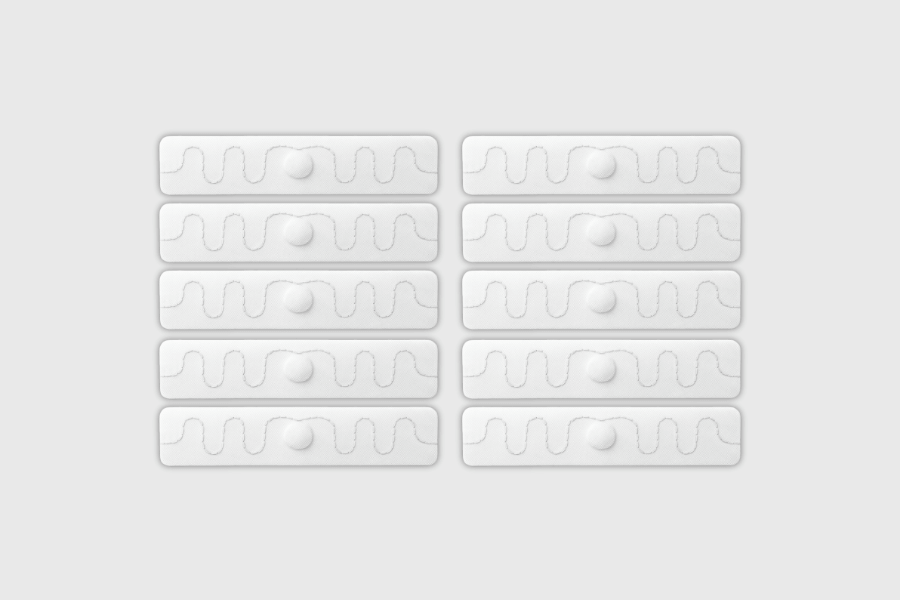 RFID Einnählabel U9 70x15mm (10 Stück)