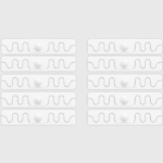 RFID Bügeletikett U9 70x15mm (10 Stück)