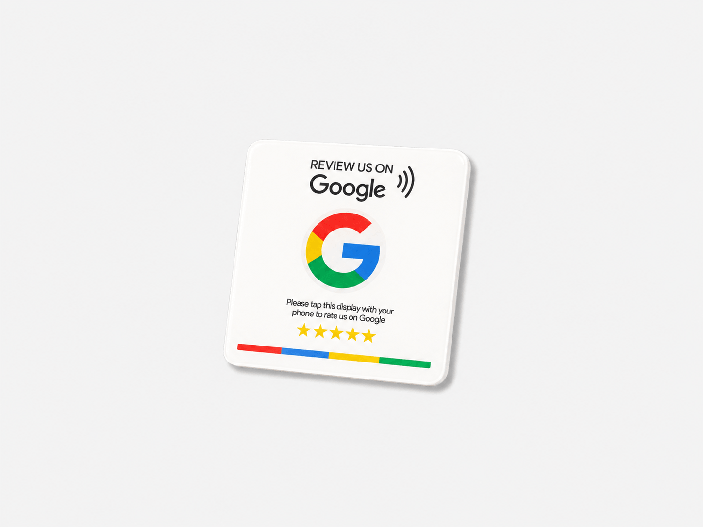 NFC Google Review Sticker Quadrat