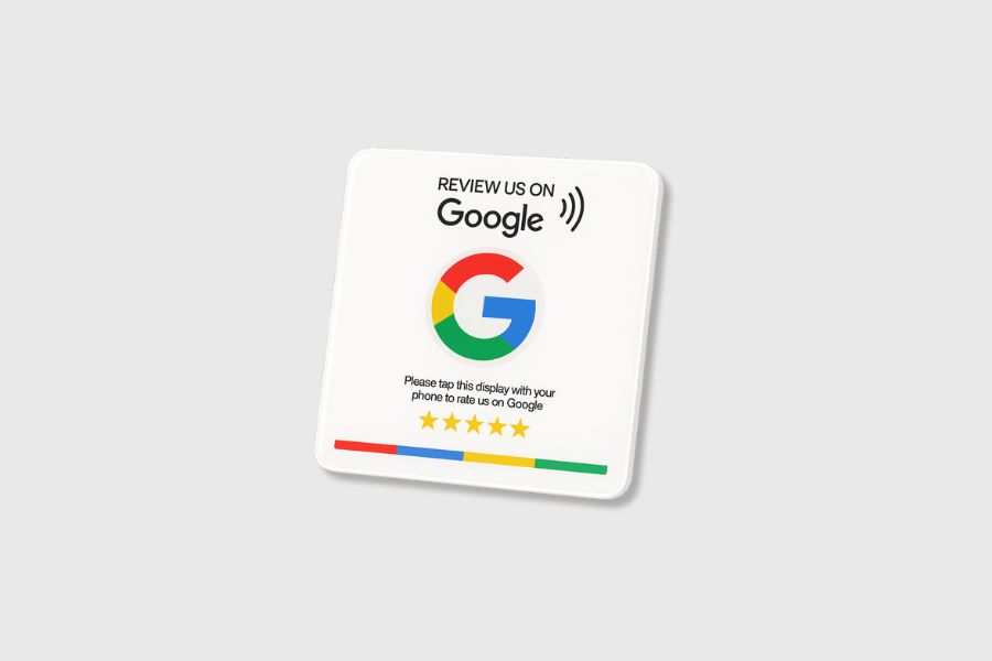 NFC Google Review Sticker Quadrat