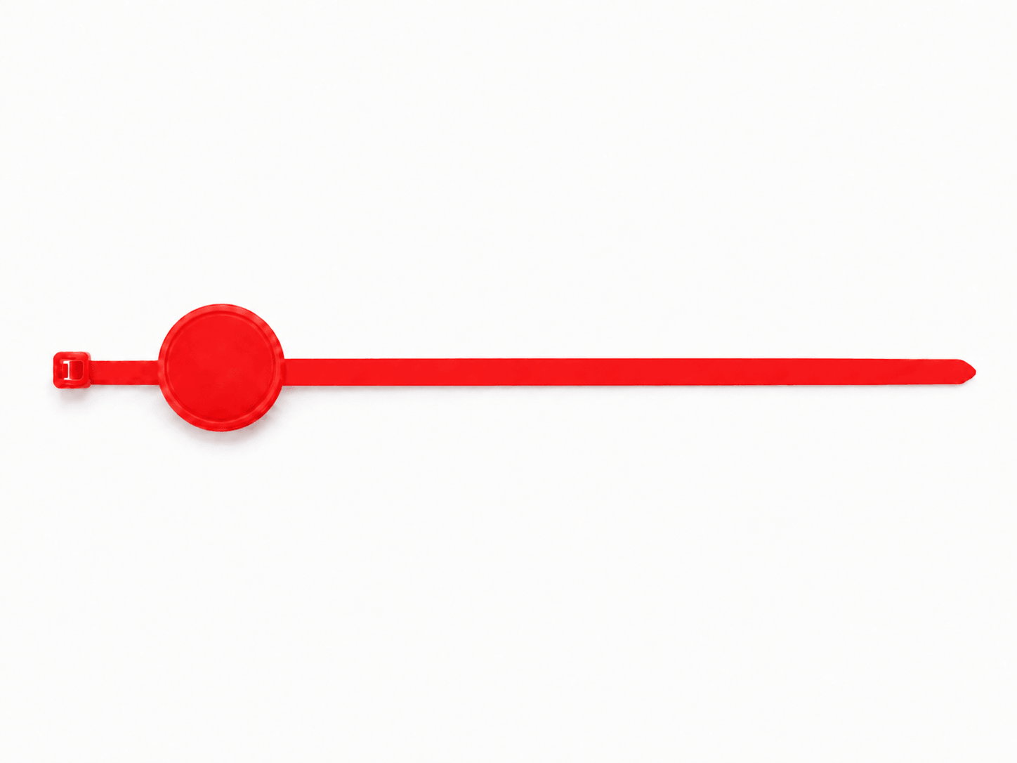 RFID Kabeltag Rund ICODE SLIX2 Rot 28 mm (10 Stück)