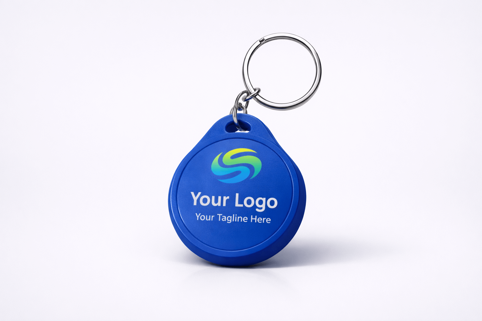 NFC Schlüsselanhänger ABS NTAG213 Blau – Eigenes Design