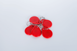RFID Schlüsselanhänger Rot (10 Stück)