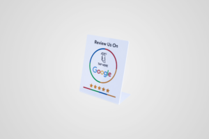 NFC-Aufsteller für Google Bewertung – Weiß