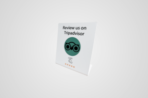 NFC-Aufsteller für TripAdvisor Bewertung